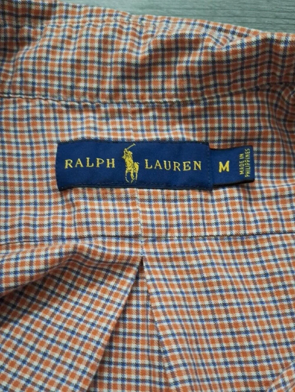 Polo by Ralph Lauren Orange Plaid Button-Down Shirt